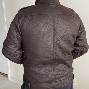Lather jacket Calvin Klein brown never used